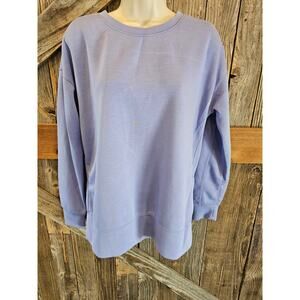 Mondetta SUPER SOFT slub lilac purple medium pullover lounge comfort winter top